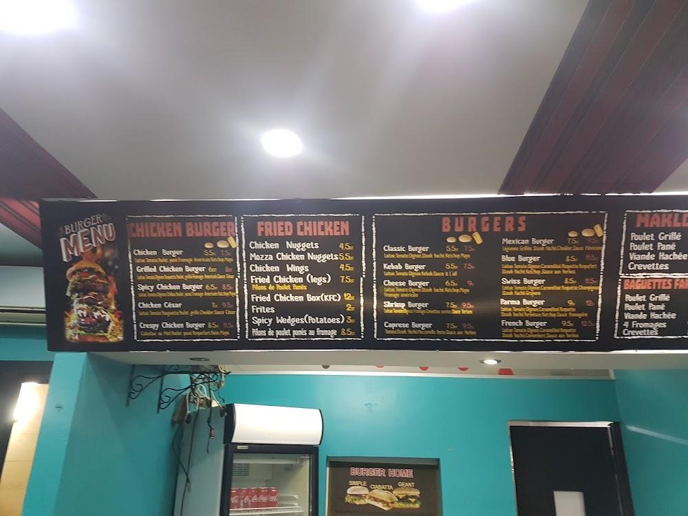 Burger Home Hammamet Menu image 4